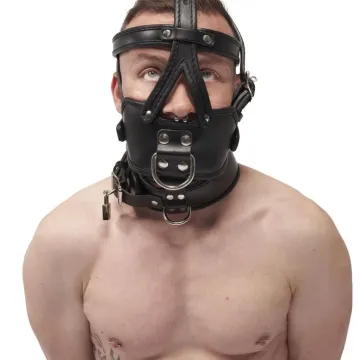 Leather Extreme Muzzle Head Harness